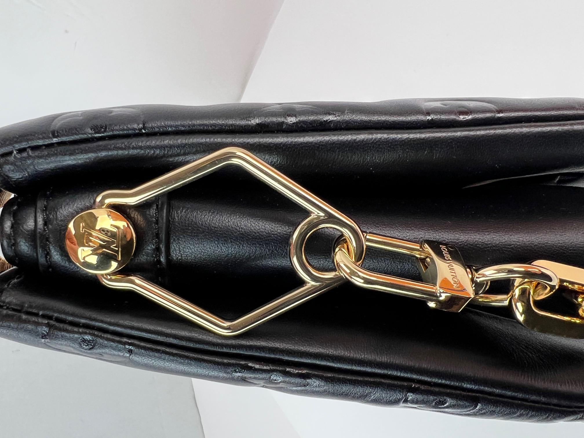 Louis Vuitton Coussin PM Black Lambskin Leather Shoulder Crossbody Bag 3