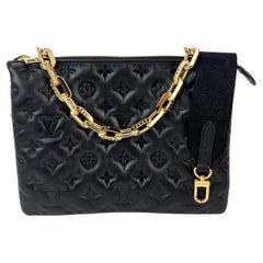 Louis Vuitton Coussin PM Black Lambskin Leather Shoulder Crossbody Bag