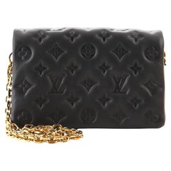 Louis Vuitton Coussin Pochette Monogram Embossed Lambskin