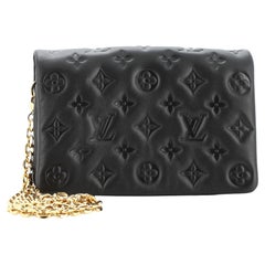 Louis Vuitton Coussin Pochette Monogram Embossed Lambskin