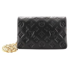 Coussin leather handbag Louis Vuitton Black in Leather - 36270211