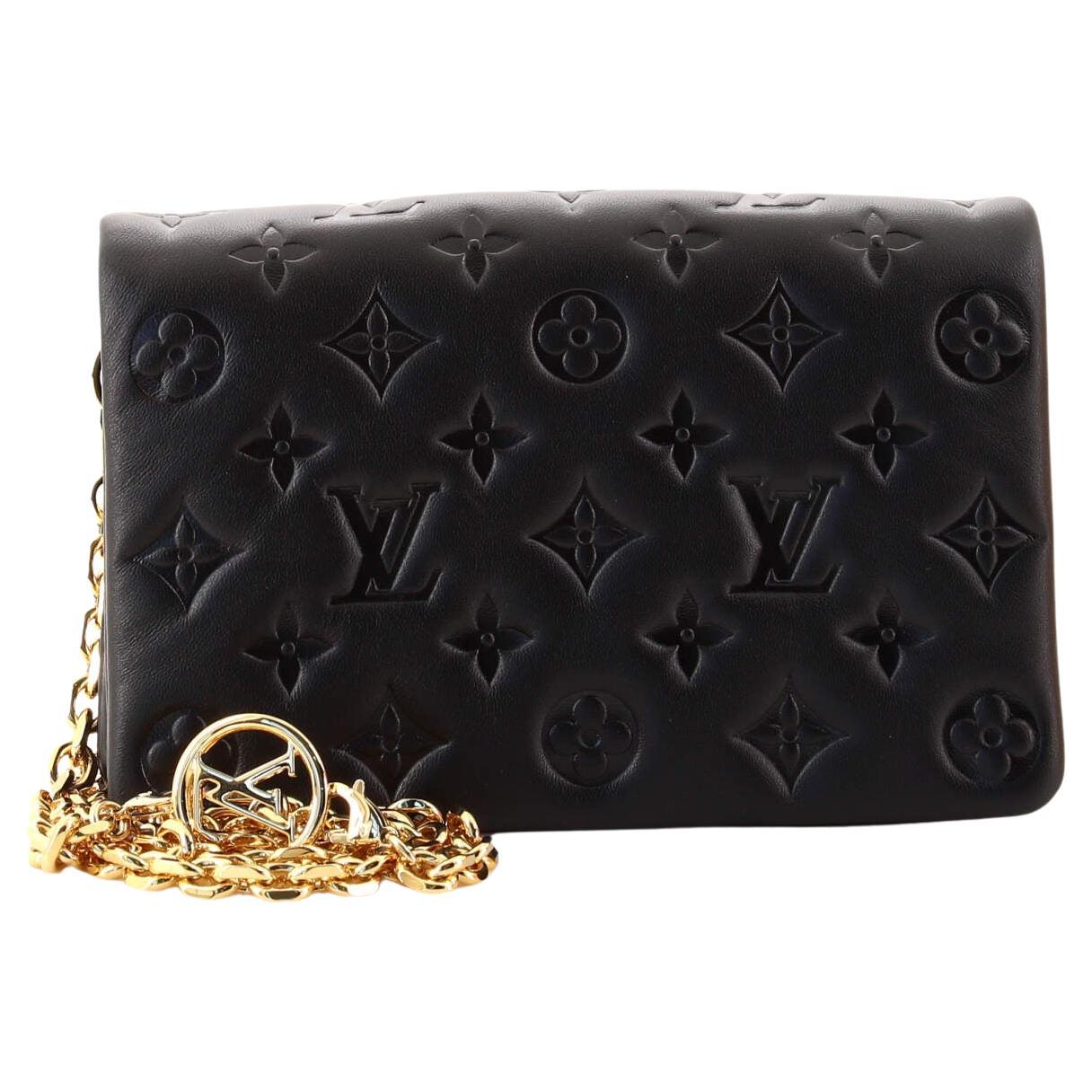 Louis Vuitton Coussin Pochette Monogram Embossed Lambskin