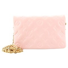 Louis Vuitton Coussin Pochette Monogram Embossed Lambskin at 1stDibs