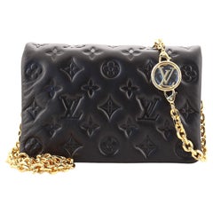 Louis Vuitton Coussin Pochette Monogram Embossed Lambskin