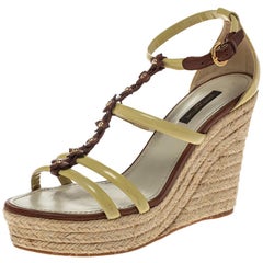 Louis Vuitton Espadrille Wedge Sandals