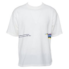 Louis Vuitton Cream Cashmere Plain Rainbow Crewneck T Shirt M