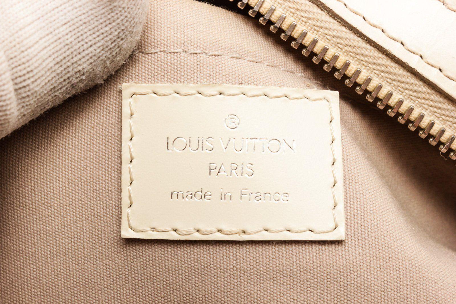 Louis Vuitton Epi Bowling Montaigne PM Handtasche mit epi-Leder in Creme Damen im Angebot