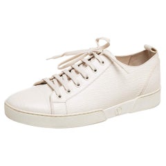 Louis Vuitton Cream Epi Leather Match Up Sneakers Size 40.5