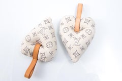 Louis Vuitton Cream Fabric Monogram Travel Pump Shoe Trees