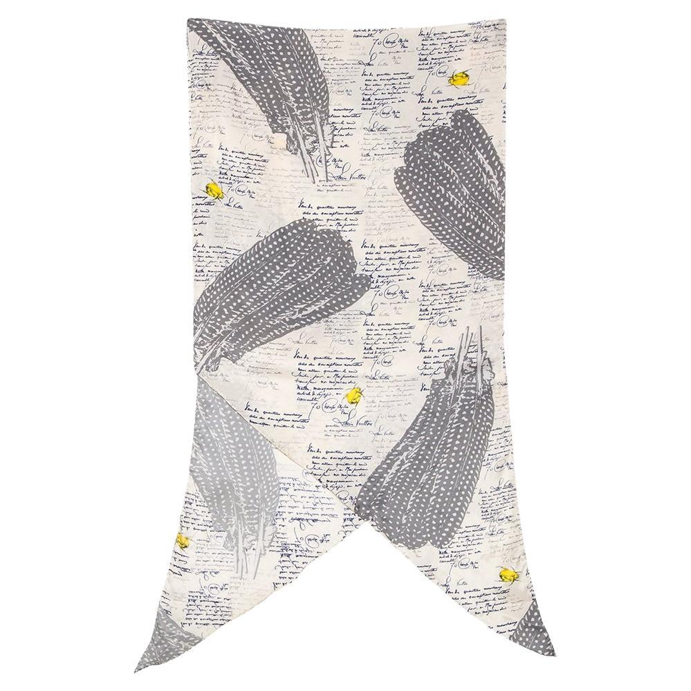 Louis Vuitton Dark Grey Cashmere and Wool Monogram Gradient Scarf For Sale  at 1stDibs