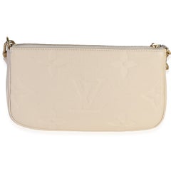 Louis Vuitton Cream Giant Monogram Empreinte Multi Pochette Accessoires