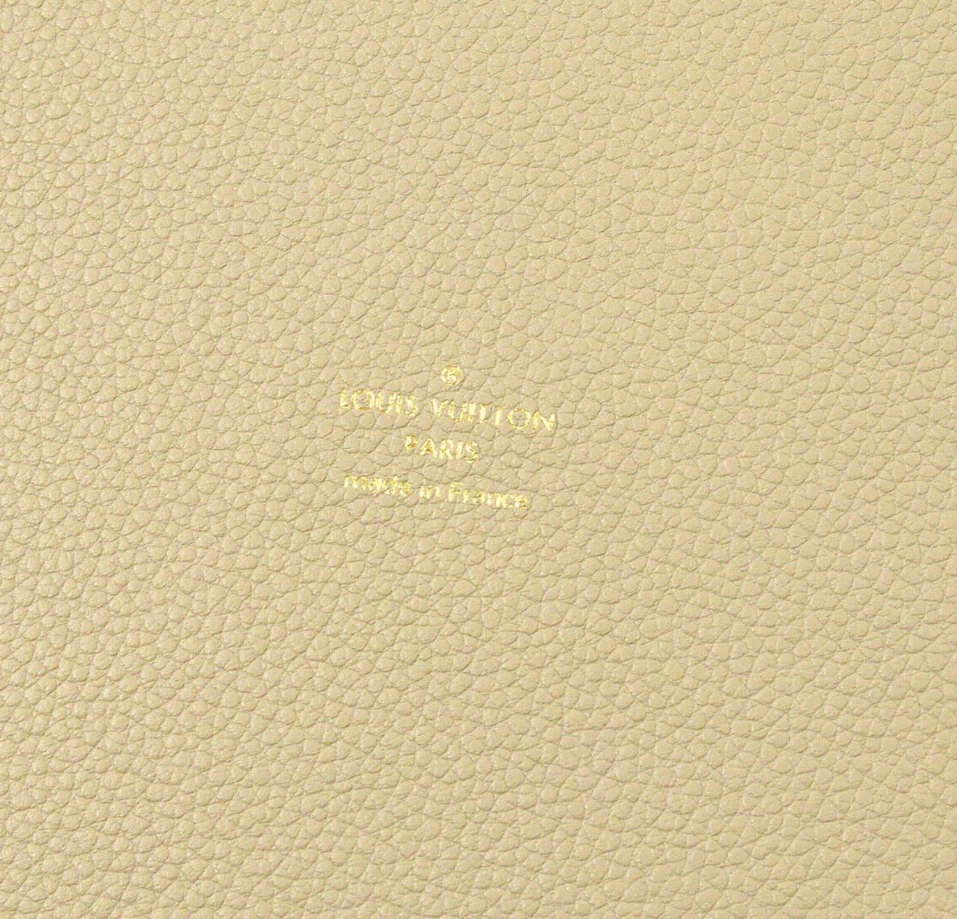 Beige Louis Vuitton Cream Leather Desk Table Vanity Jewelry Cosmetic Travel Tray W/Box