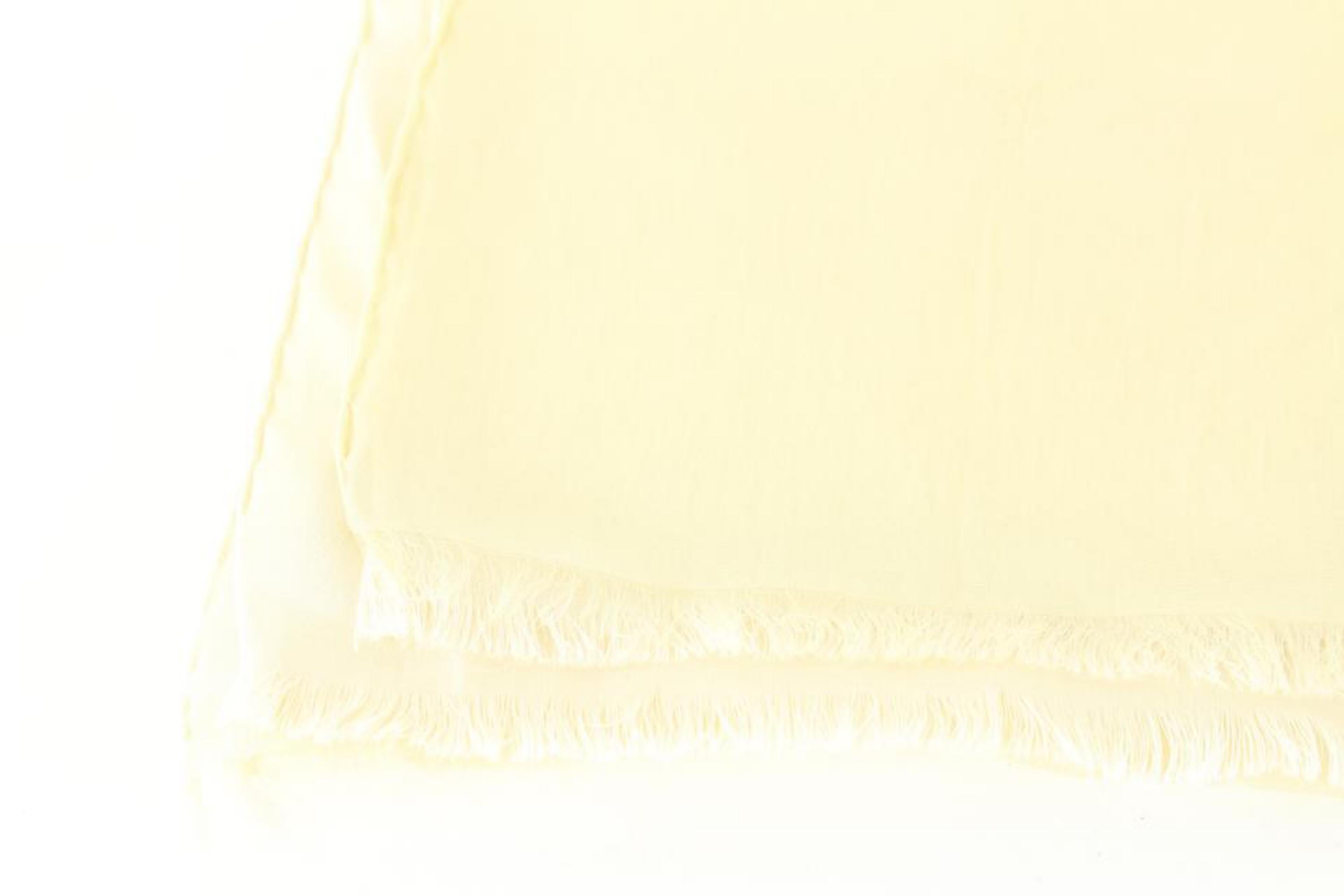 Louis Vuitton Cream LV Monogram Silk Blend Scarf 33lk510s 1