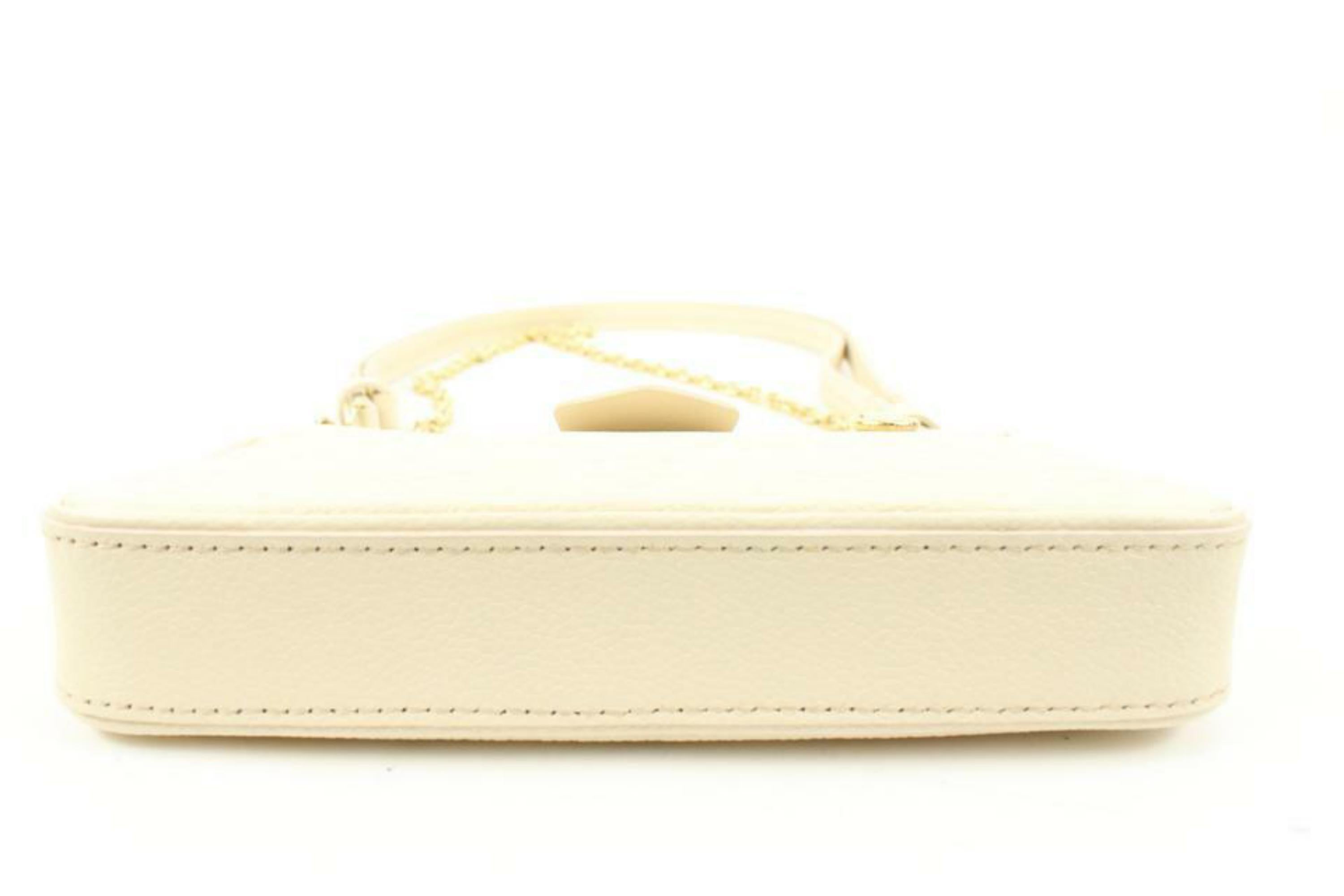 Louis Vuitton Cream Monogram Empreinte Easy Pouch on Strap Crossbody 1LV1114a For Sale 1