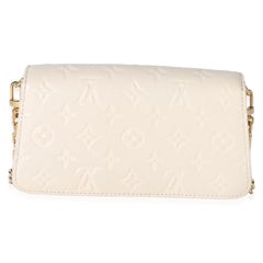 Louis Vuitton Cream Monogram Empreinte Metis Wallet On Chain