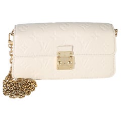 Louis Vuitton Cream Monogram Empreinte Metis Wallet On Chain
