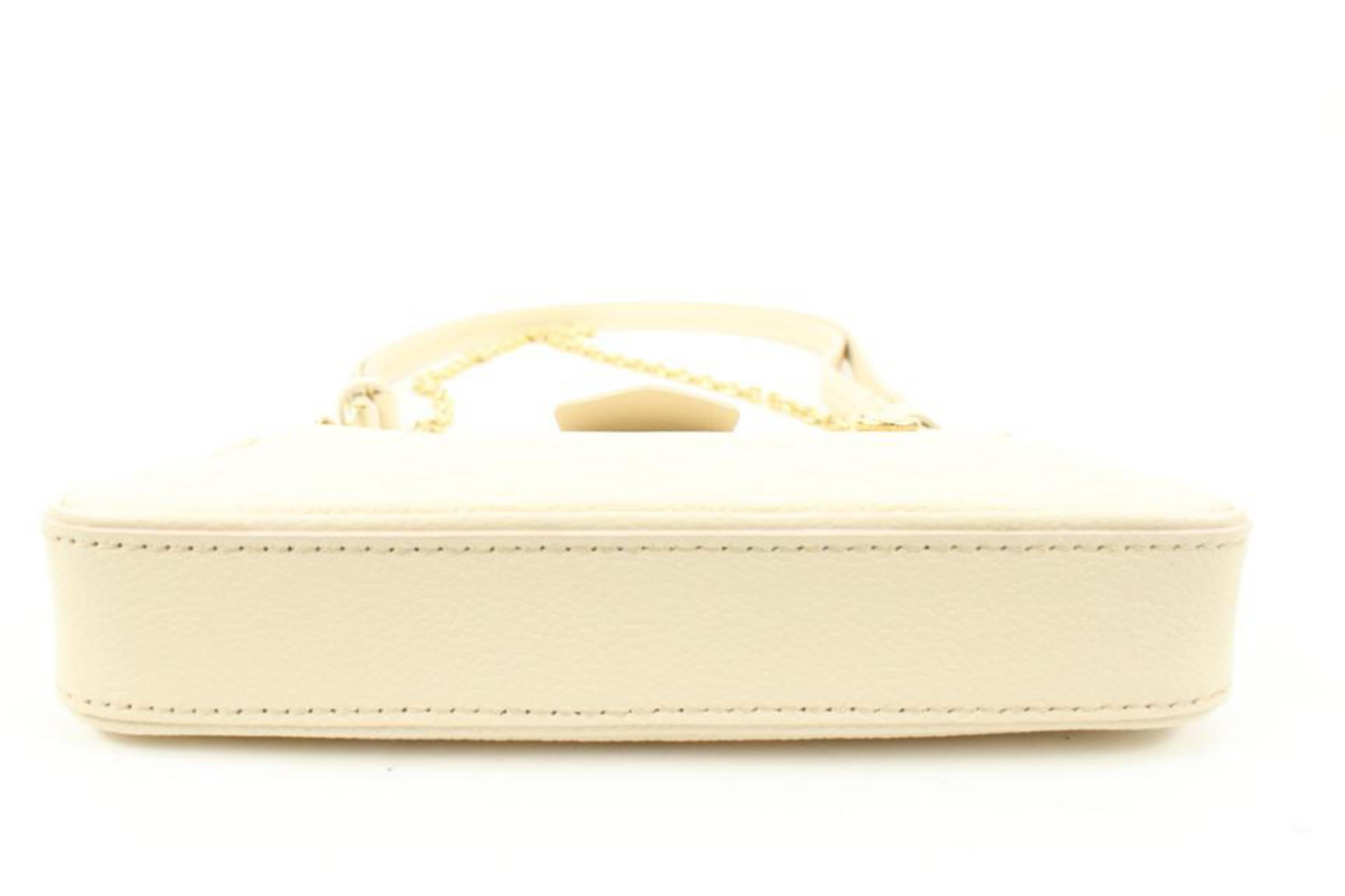 Louis Vuitton Cream Monogram Leather Empreinte Easy Pouch on Strap Crossbody 2