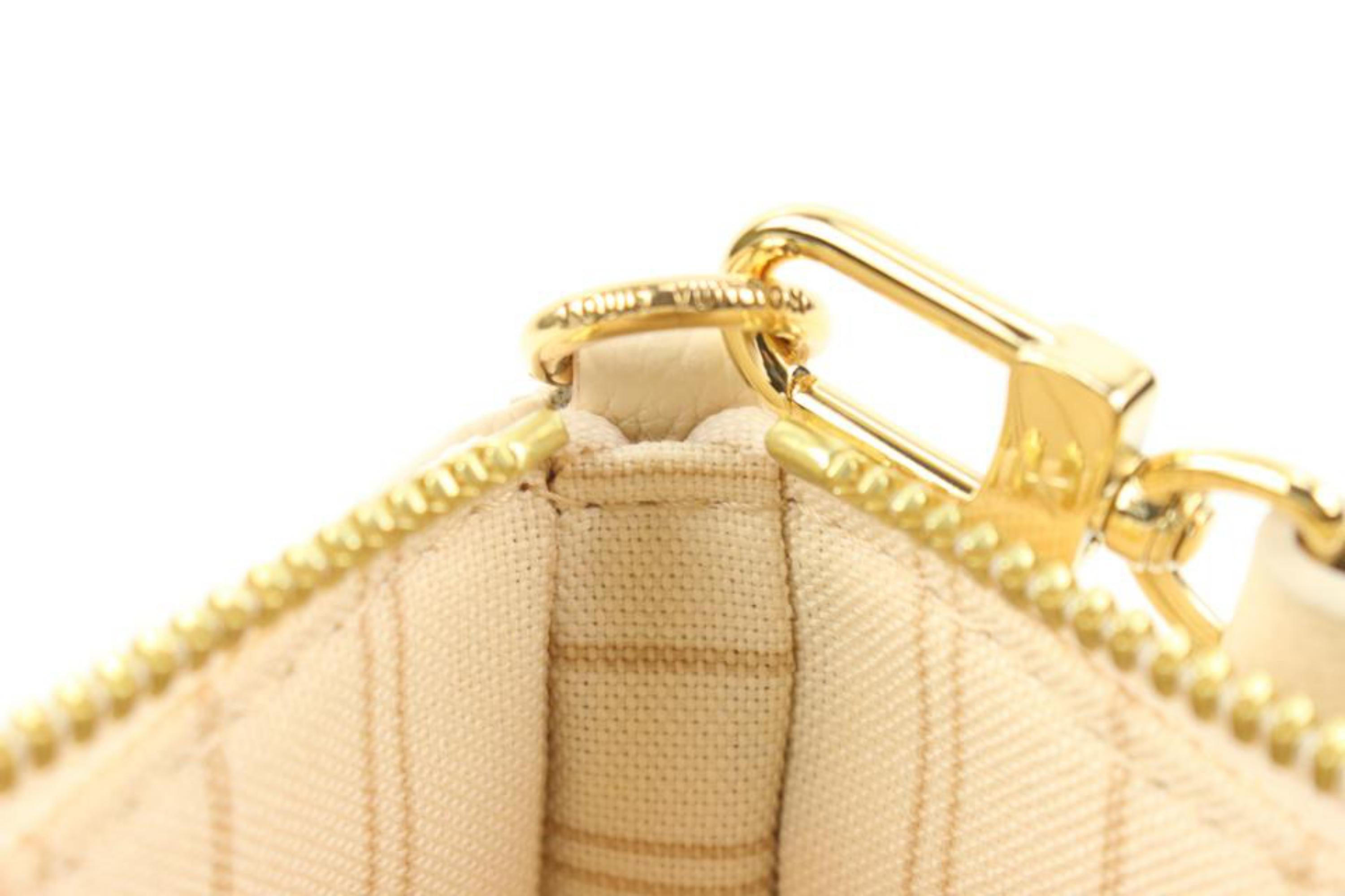 Louis Vuitton Cream Monogram Leather Empreinte Easy Pouch on Strap Crossbody  4