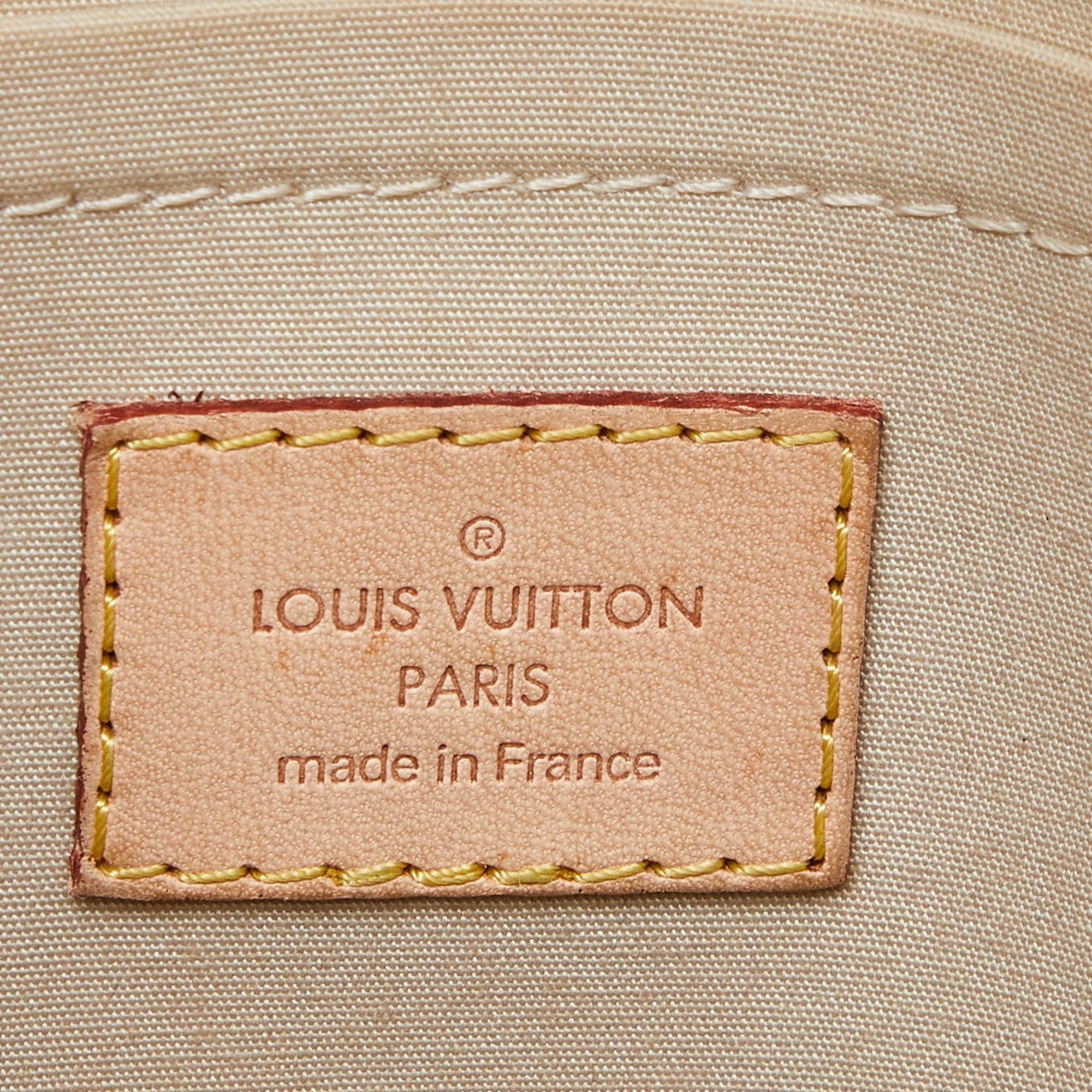 Louis Vuitton Cream Monogram Vernis Bellflower GM Bag 3