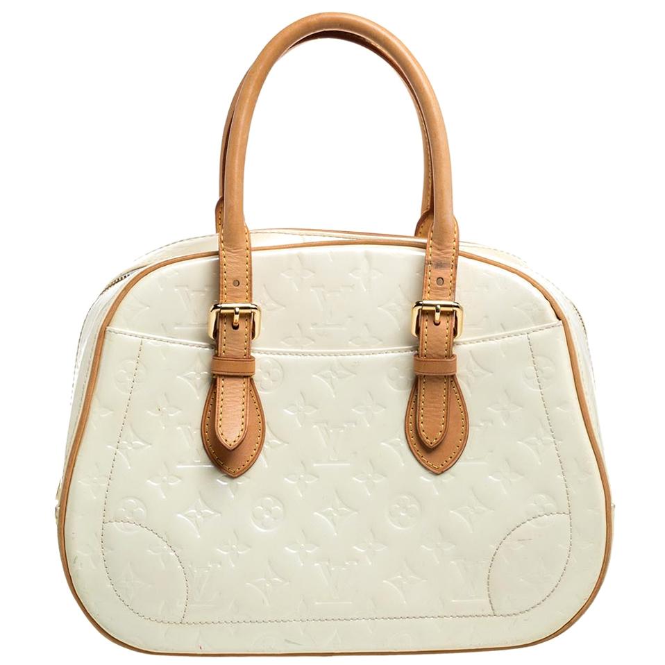 Louis Vuitton Cream Monogram Vernis Summit Drive Bag