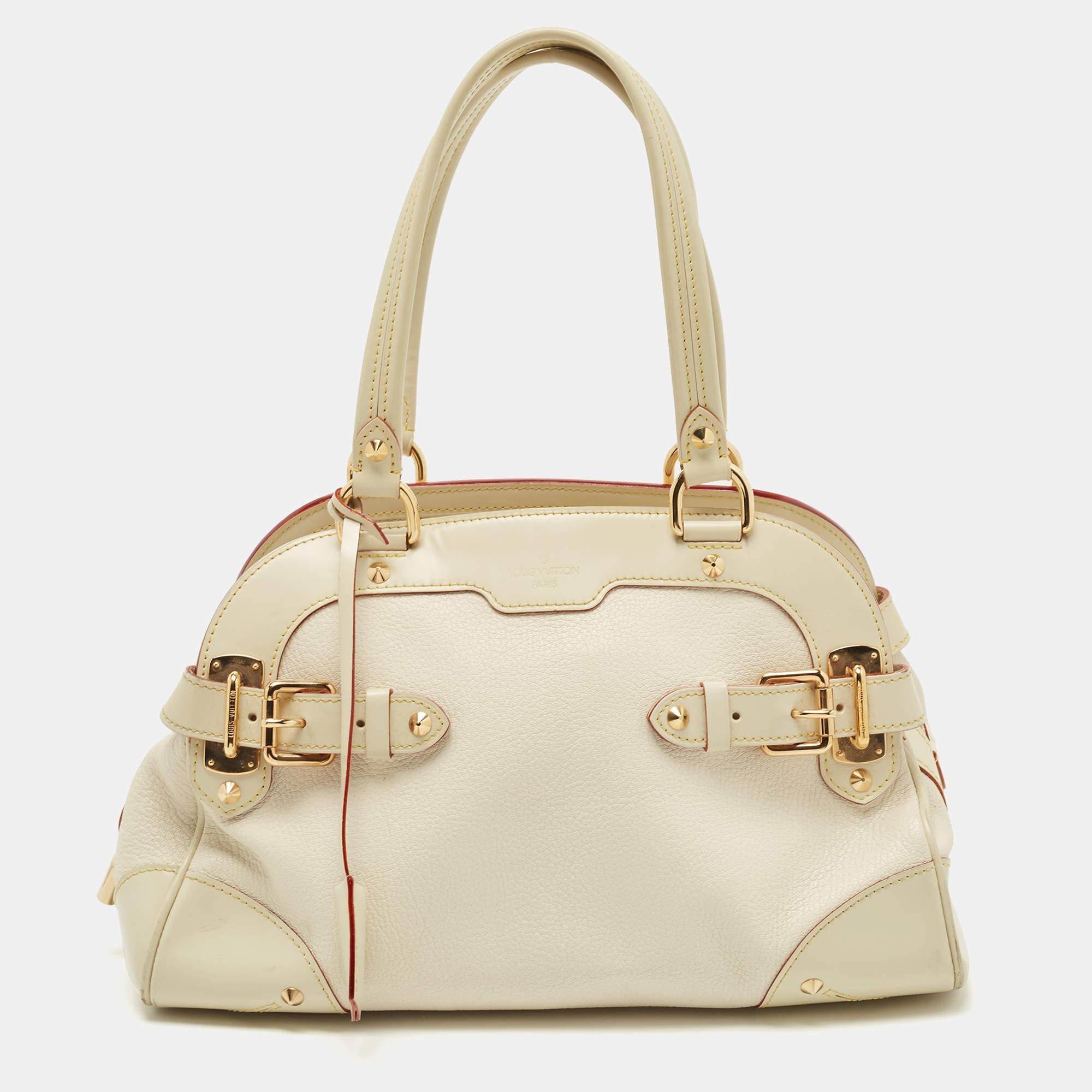 Louis Vuitton Cream/Off White Suhali Leather Le Radieux Bag 7