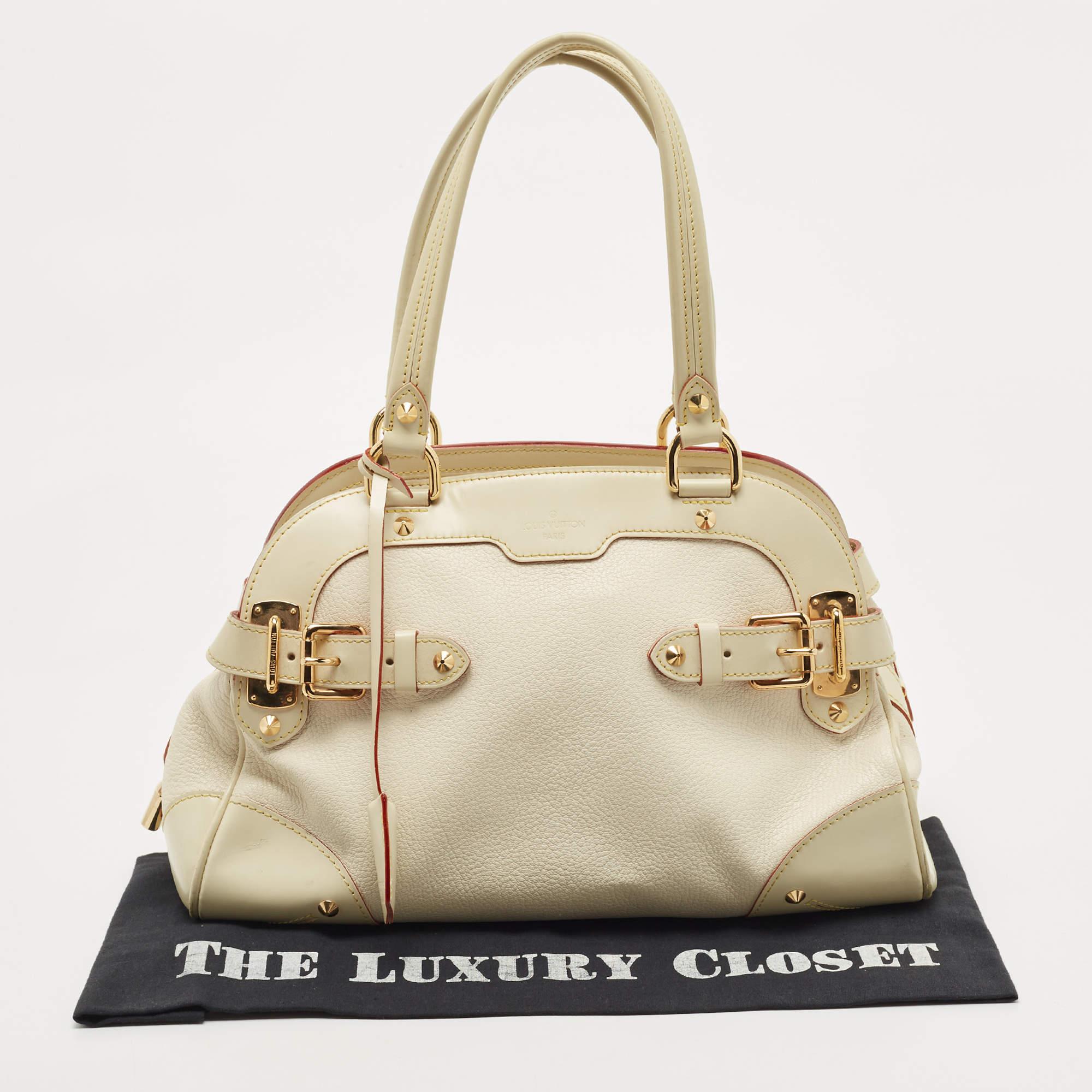 Louis Vuitton Cream/Off White Suhali Leather Le Radieux Bag 10