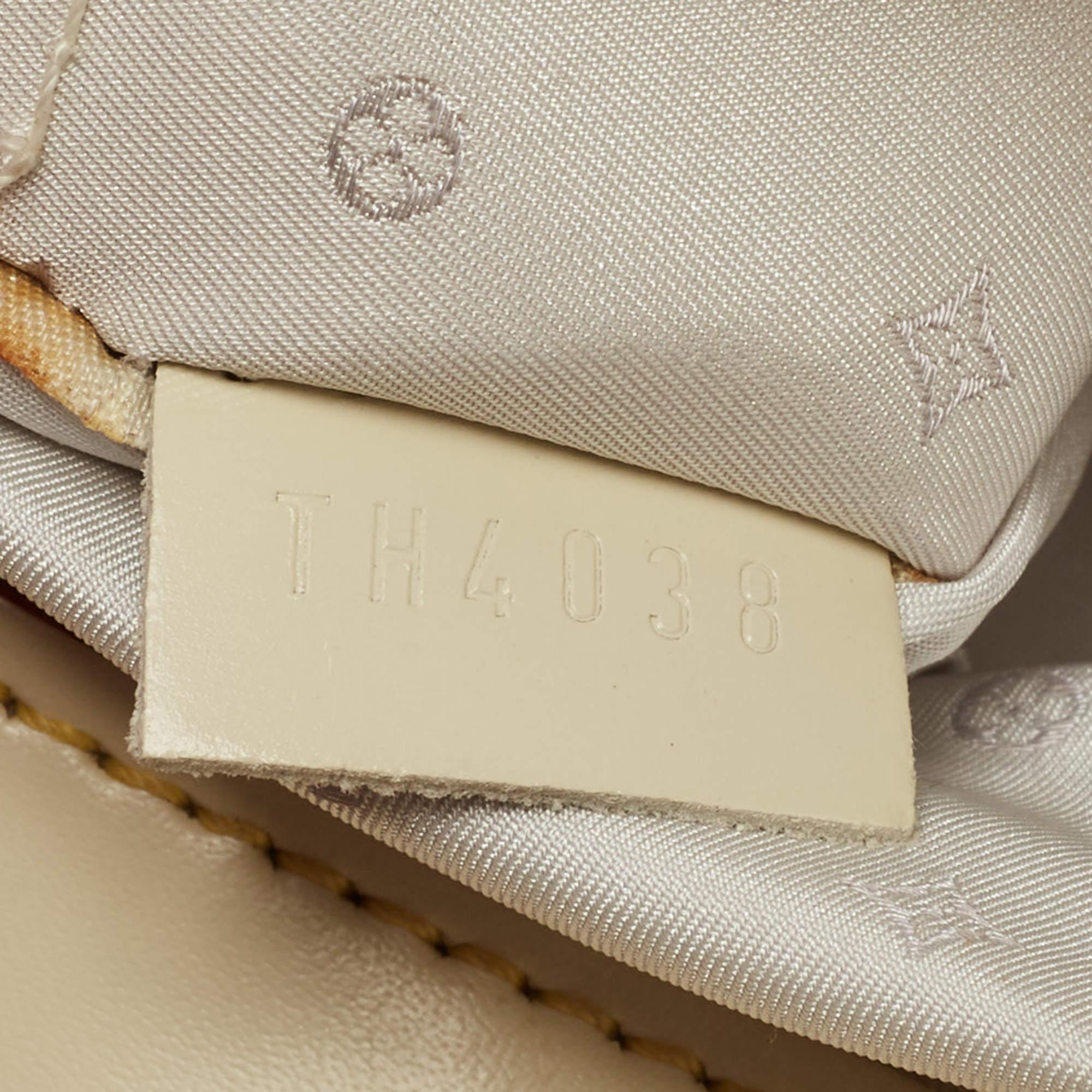 Louis Vuitton Cream/Off White Suhali Leather Le Radieux Bag For Sale 1