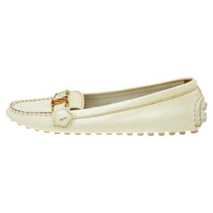 Louis Vuitton - Logo in pelle verniciata color crema - Taglia 39.5