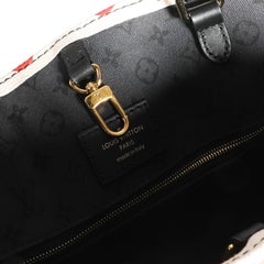 Louis Vuitton Cream & Red Monogram Giant LV Crafty Onthego GM