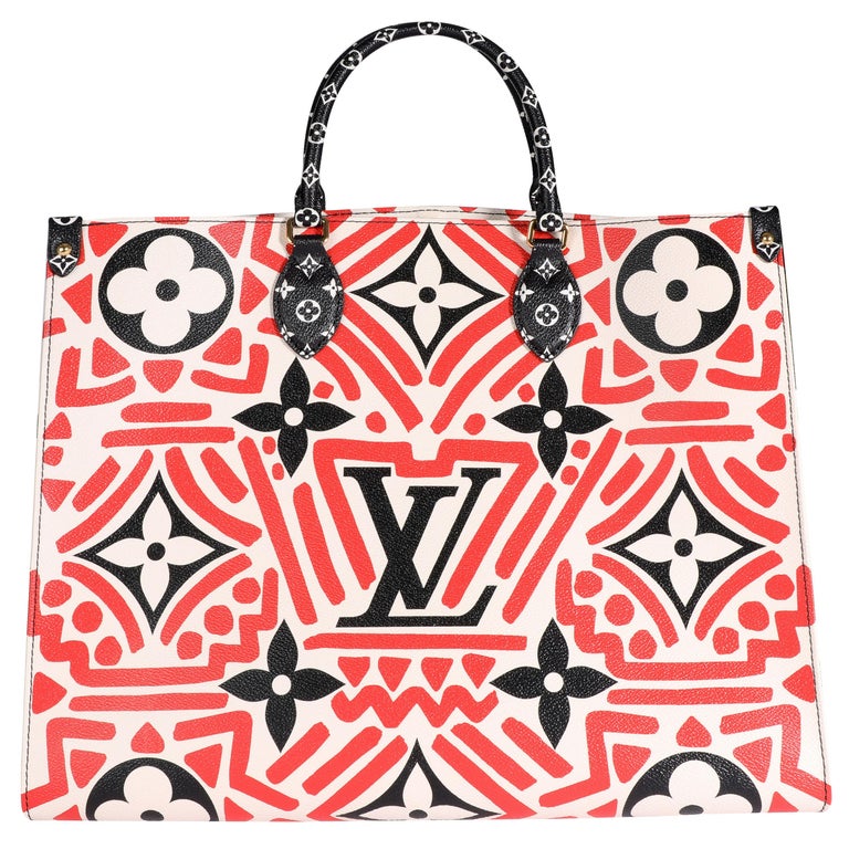 Louis Vuitton Cream and Red Monogram Giant LV Crafty Onthego GM at 1stDibs   red and white lv bag, pink red and white louis vuitton, red and white  louis vuitton bag