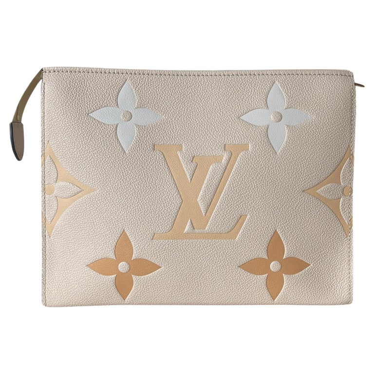 Louis Vuitton Cream Saffron Empreinte Giant By The Pool Toiletry 26 Pouch  For Sale at 1stDibs