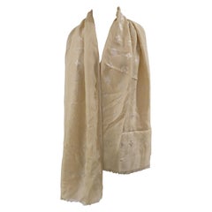 Sciarpa LV Louis Vuitton in seta color crema - foulard