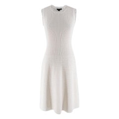Louis Vuitton Cream Sleeveless Knit Dress SIZE M