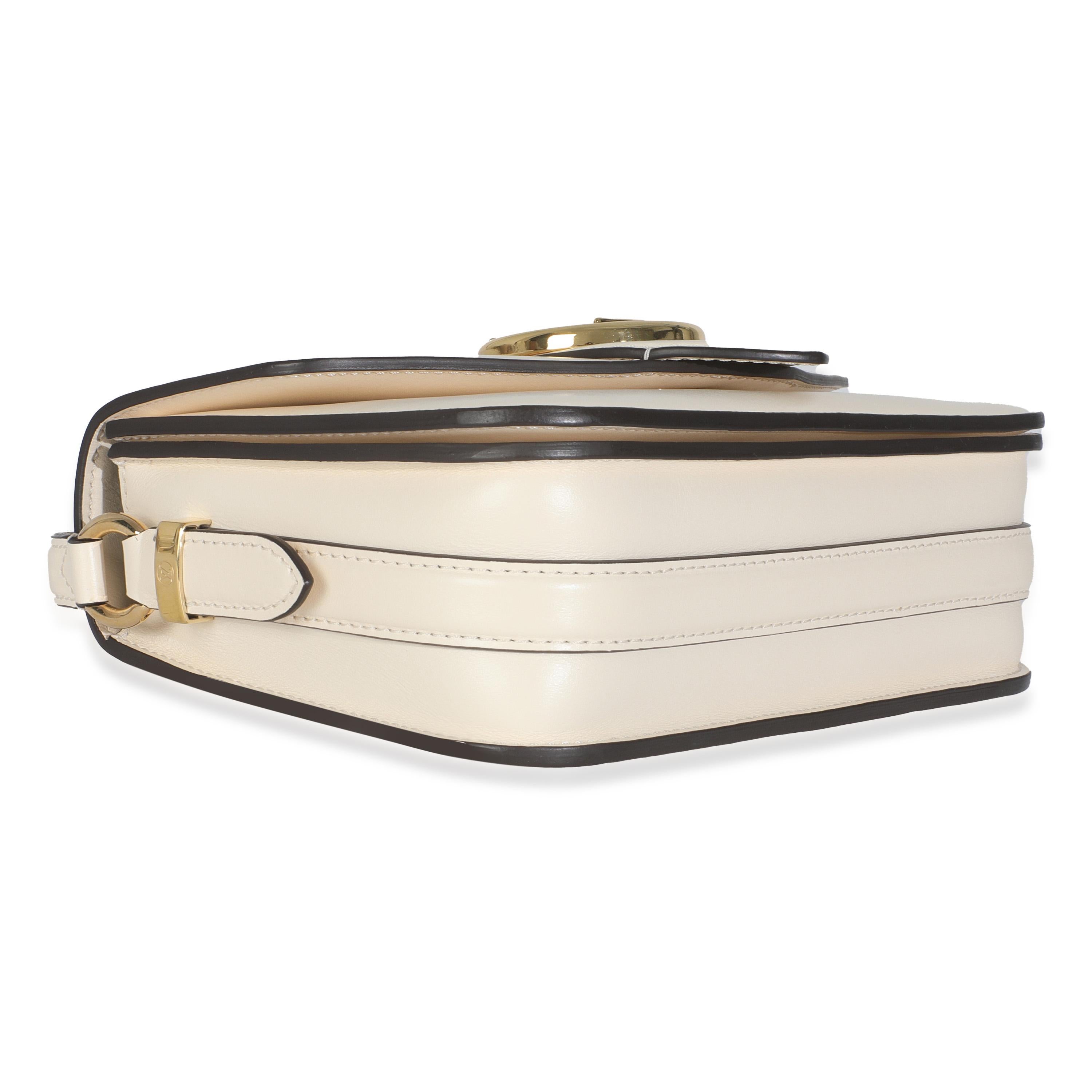 Louis Vuitton Piel de becerro lisa crema LV Pont 9 en Excelente estado para la venta en New York, NY