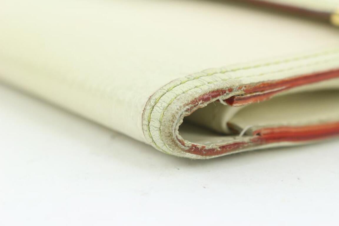 Louis Vuitton Crema Suhali Portafoglio Internazionale Trifold Sarah M91839 in vendita 3