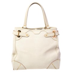 Louis Vuitton Cream Suhali Leather Le Majestueux Bag