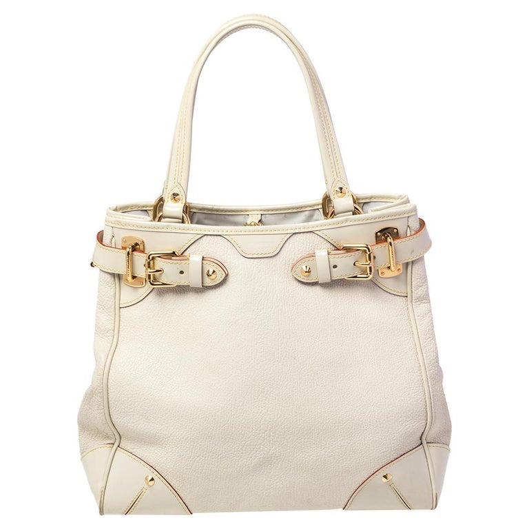 Louis Vuitton Cream Suhali Leather Le Majestueux Bag at 1stDibs