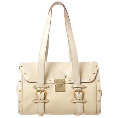 Louis Vuitton Cream Suhali Leather L'Epanoui GM Bag