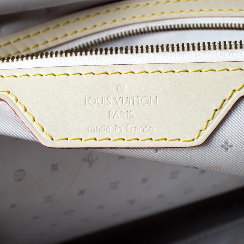Louis Vuitton Creme Suhali Leder Lockit GM Tasche 2