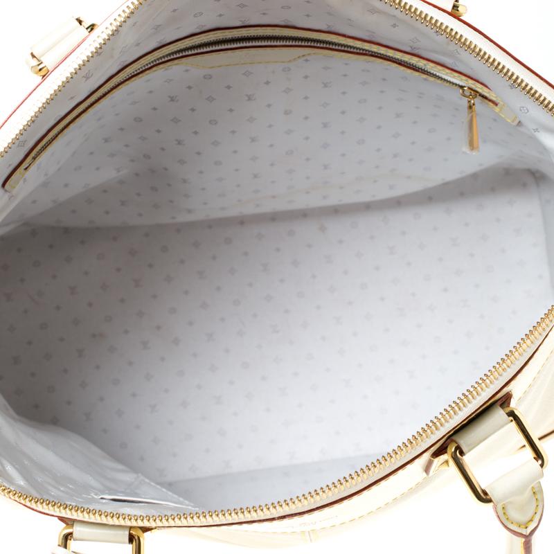 Louis Vuitton Creme Suhali Leder Lockit GM Tasche 3