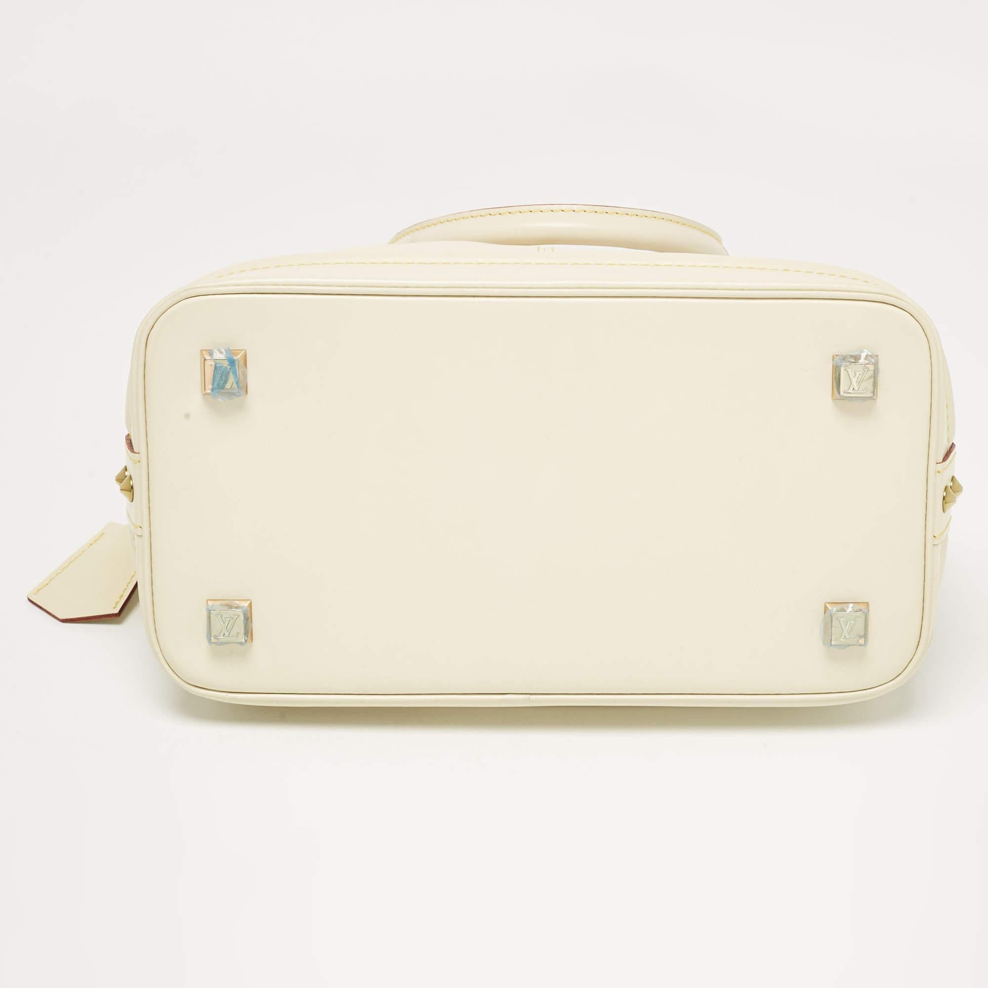 Louis Vuitton Cream Suhali Leather Lockit PM Bag 3