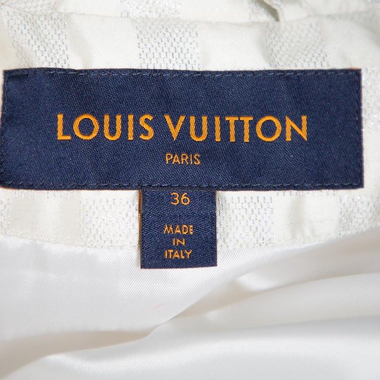 Louis Vuitton Cream Synthetic Down Puffer Jacket M Louis Vuitton