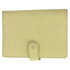 Louis Vuitton Cream Vanilla Epi Agenda 34lva909
