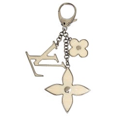 Louis Vuitton Black Fleur d'Epi Key Holder and Bag Charm at 1stDibs