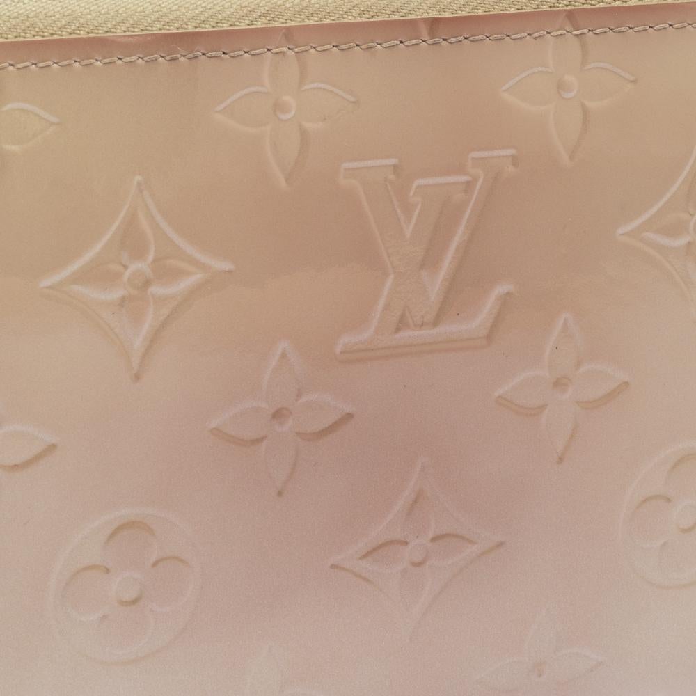 Portafoglio Louis Vuitton Cream White Monogram Vernis Zippy 6