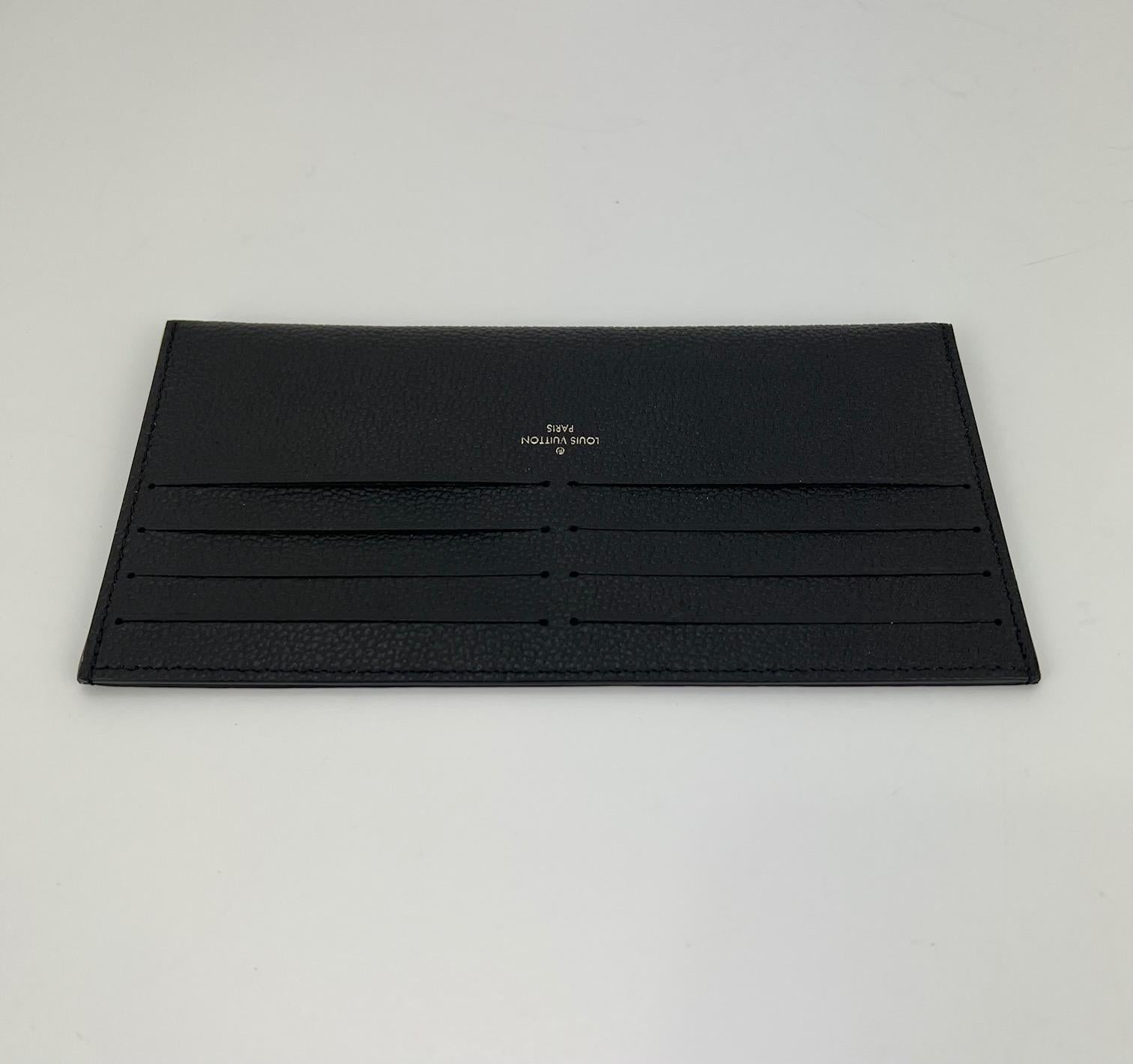 Louis Vuitton Credit Card Insert Black Empriente Leather from Felicie Wallet  In Excellent Condition In Freehold, NJ