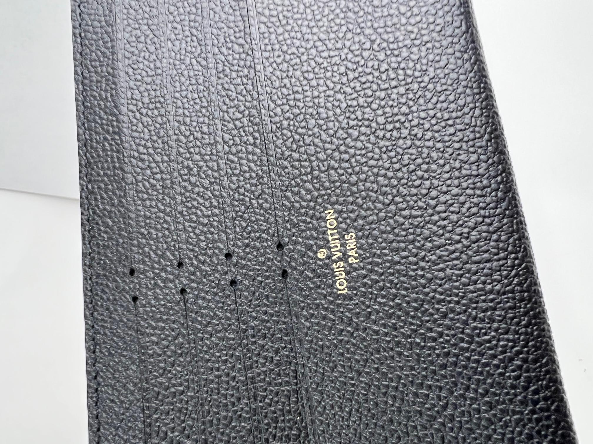 Louis Vuitton Credit Card Insert Black Empriente Leather from Felicie Wallet  2