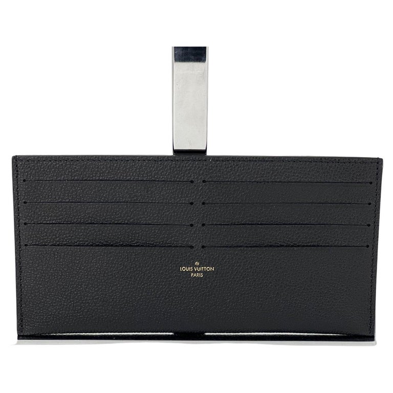 Louis Vuitton Credit Card Insert Black Empriente Leather from Felicie Wallet  For Sale