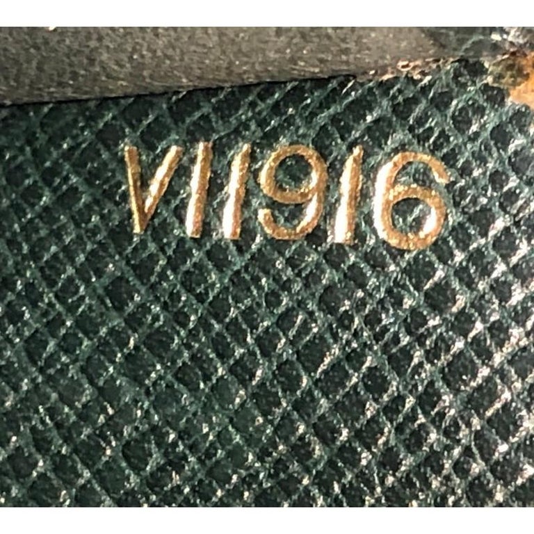 Louis Vuitton Credit Card Wallet Taiga Leather Long at 1stDibs