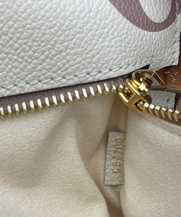 Louis Vuitton Creme Bois De Rose Empreinte Monogram Pochette Metis Bag